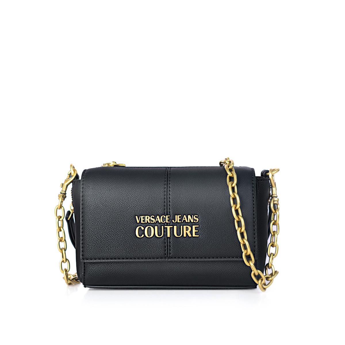 

VERSACE JEANS COUTURE Полиэстер маленькая квадратная сумка, сумка через плечо, кроссбоди обычная унисекс black