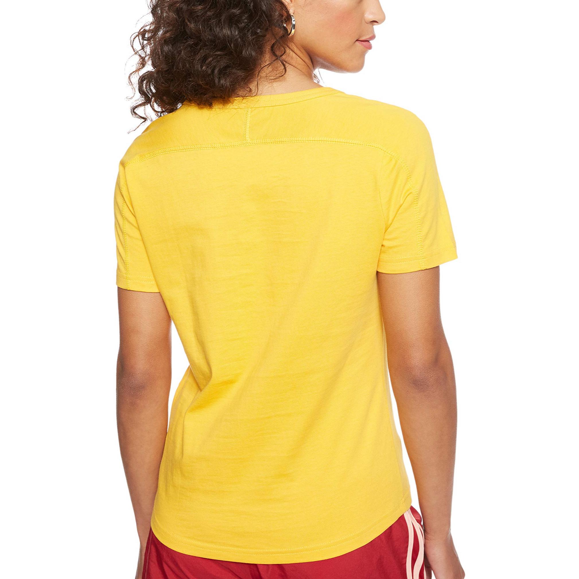 Adidas Футболка женская yellow — фото 4