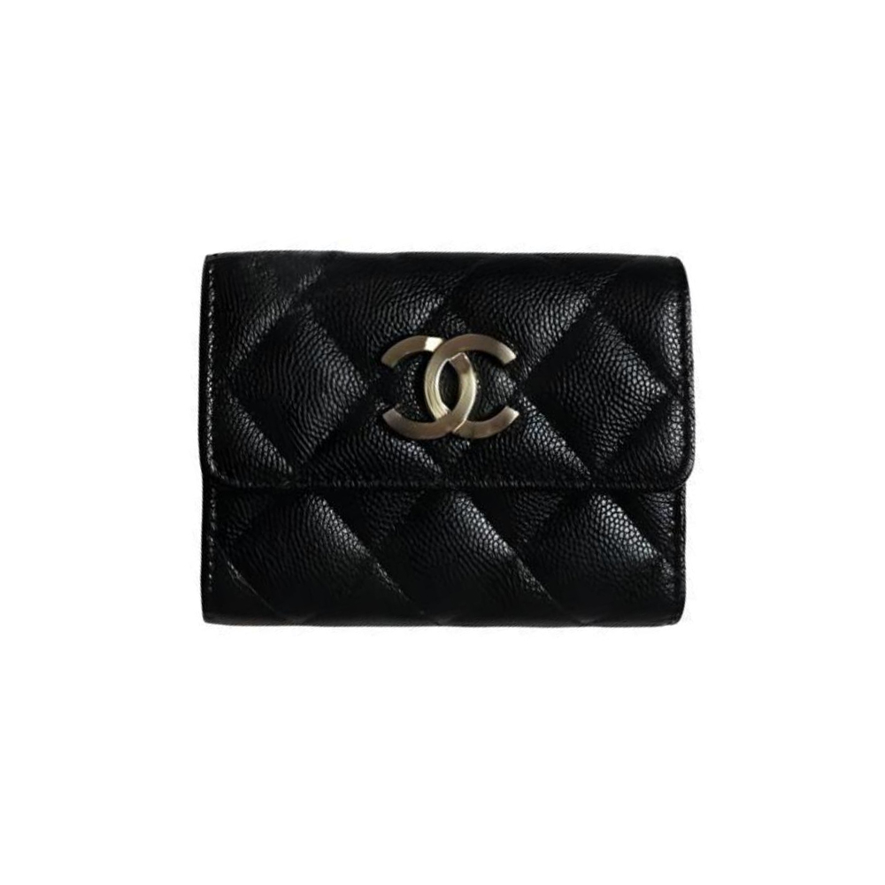 

Большой кардхолдер с логотипом Cc в три сложения черный AP3141 CHANEL