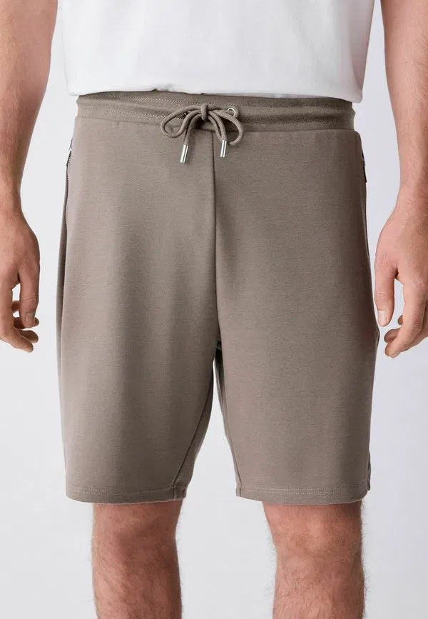 Спортивные брюки прямого кроя с карманами на молнии Next, Light Brown
