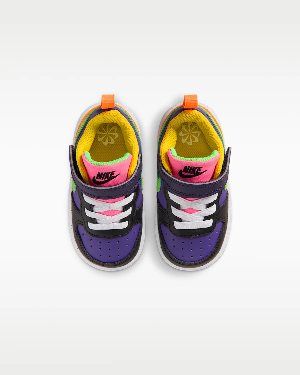 Кроссовки Nike Court Borough Low Recraft для малышей, Court Purple/Court Purple/Hyper Pink/Green Strike — фото 4