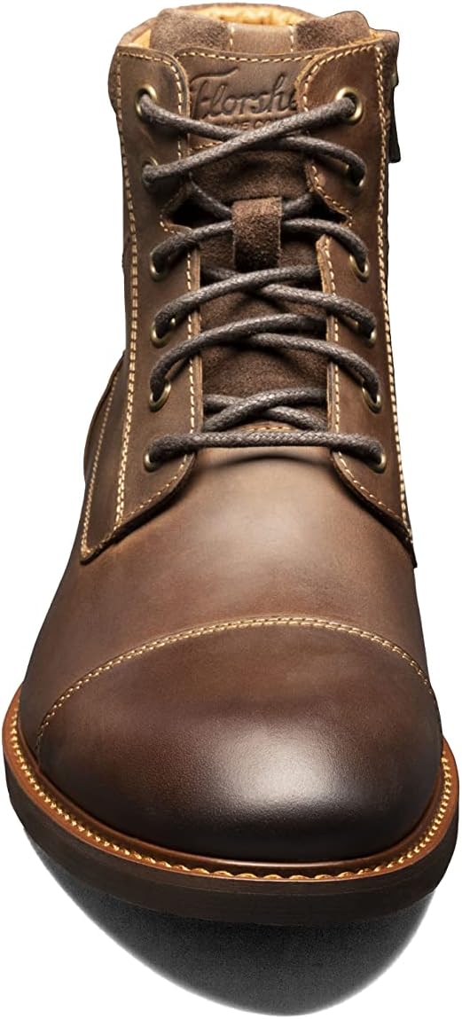 Мужские ботинки Florsheim Cottage Cap Toe, Brown Crazy Horse — фото 2