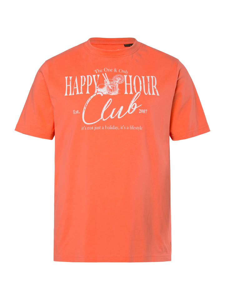 

Футболка с короткими рукавами розово-кораллового цвета Men Plus, Розовый, Футболка с короткими рукавами розово-кораллового цвета Men Plus