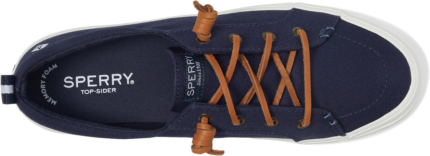 Кроссовки Crest Vibe Washed Linen Sperry, темно-синий — фото 2