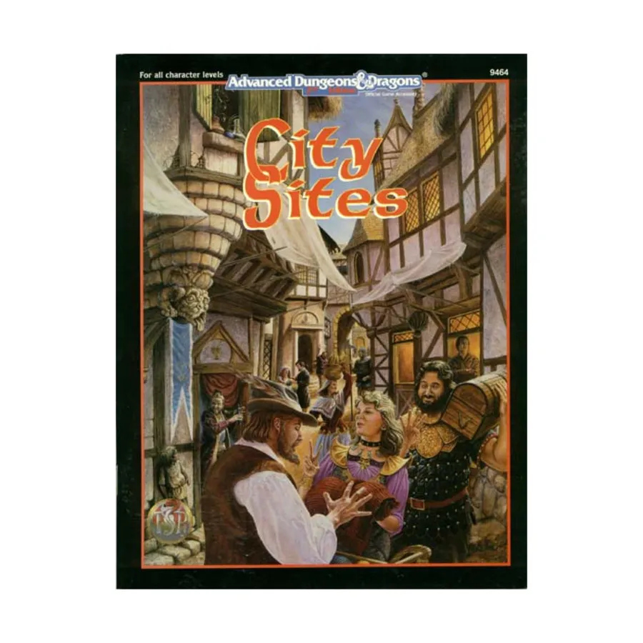 

City Sites, Advanced Dungeons & Dragons (2nd Edition) - Sourcebooks, мягкая обложка