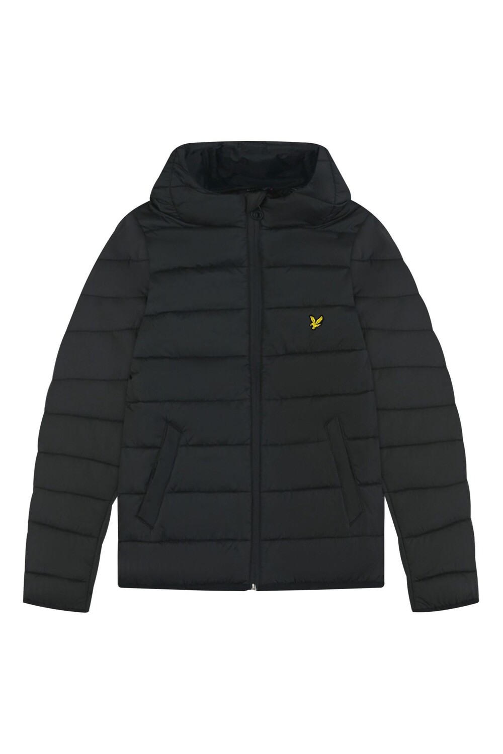 

Утепленная куртка с капюшоном для мальчика Lyle & Scott, черный