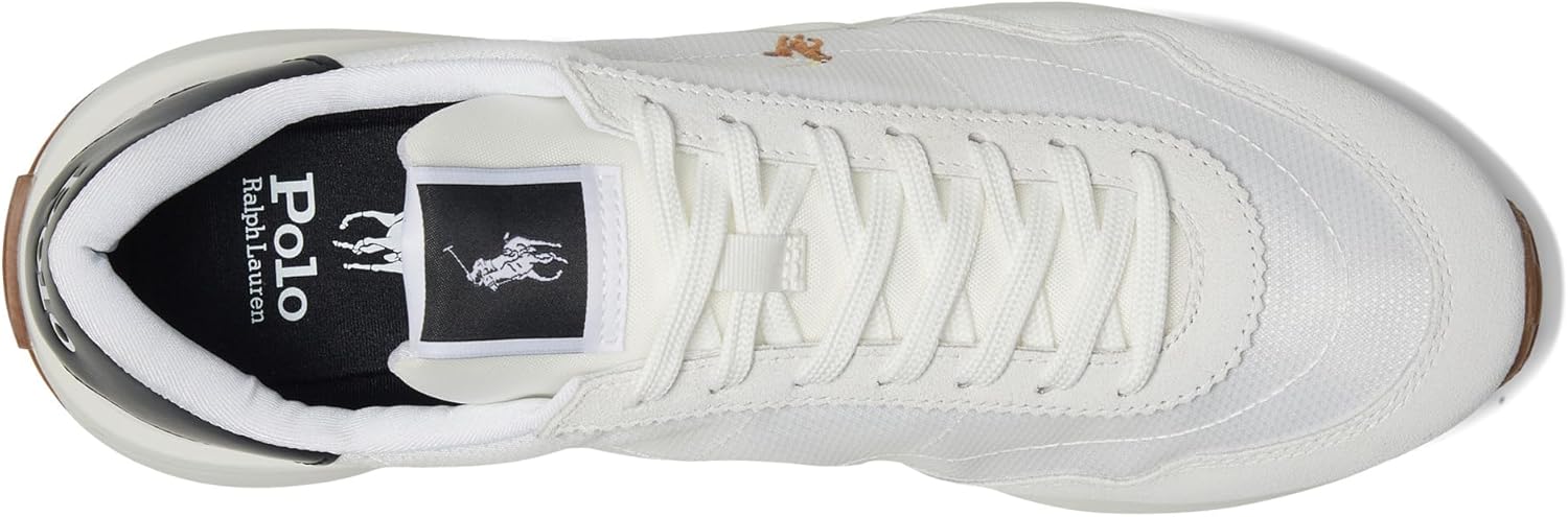 POLO RALPH LAUREN мужские кроссовки Train 89 с замшевыми вставками, Deckwash White/Multi Pp — фото 3