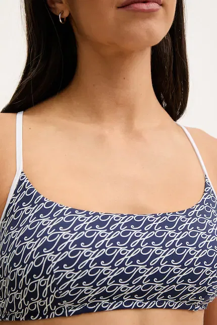 Купальник бикини топ SUMMER Tommy Hilfiger, синий — фото 4