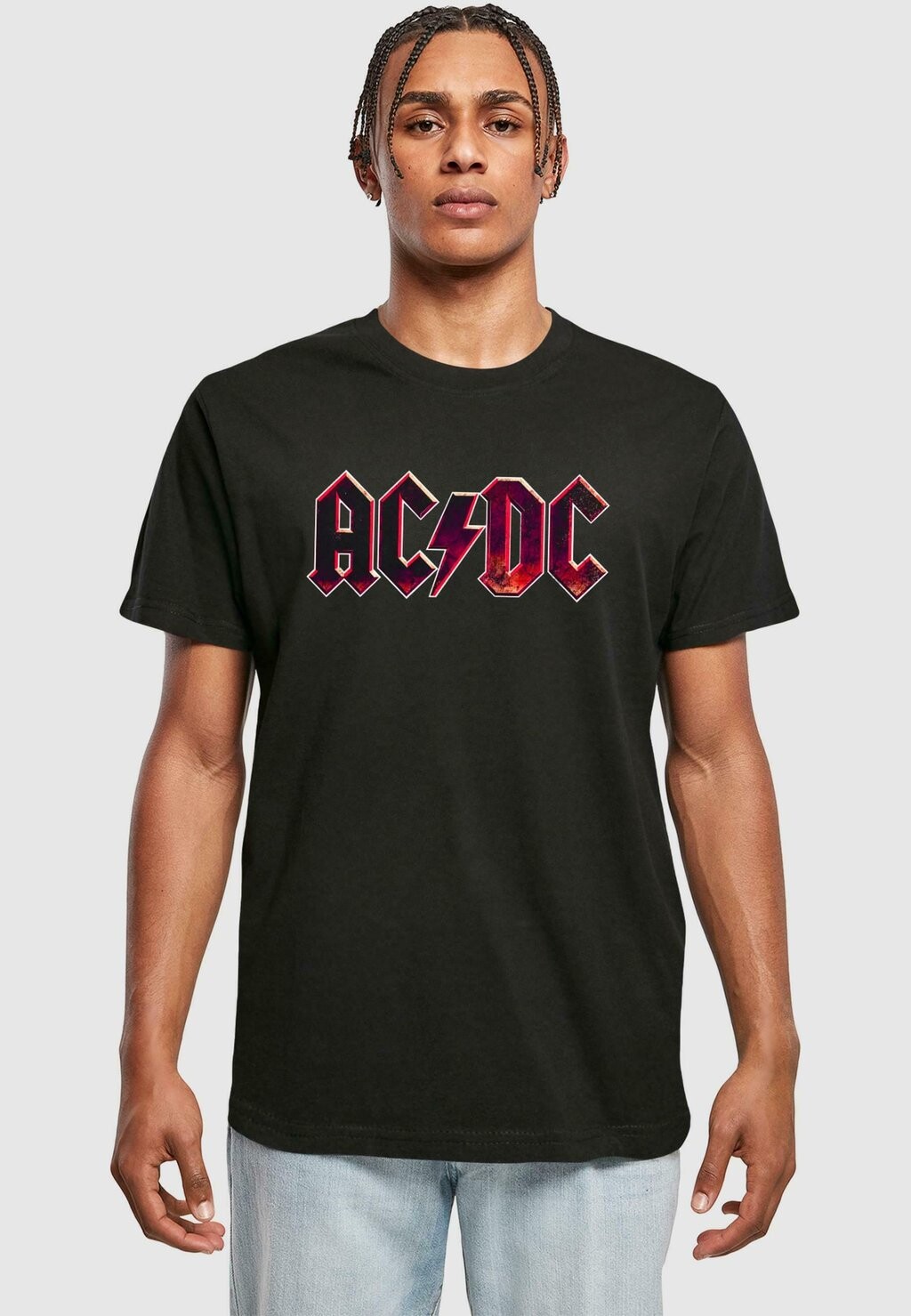 

Футболка с принтом ACDC DISTRESSED LOGO Merchcode, черный