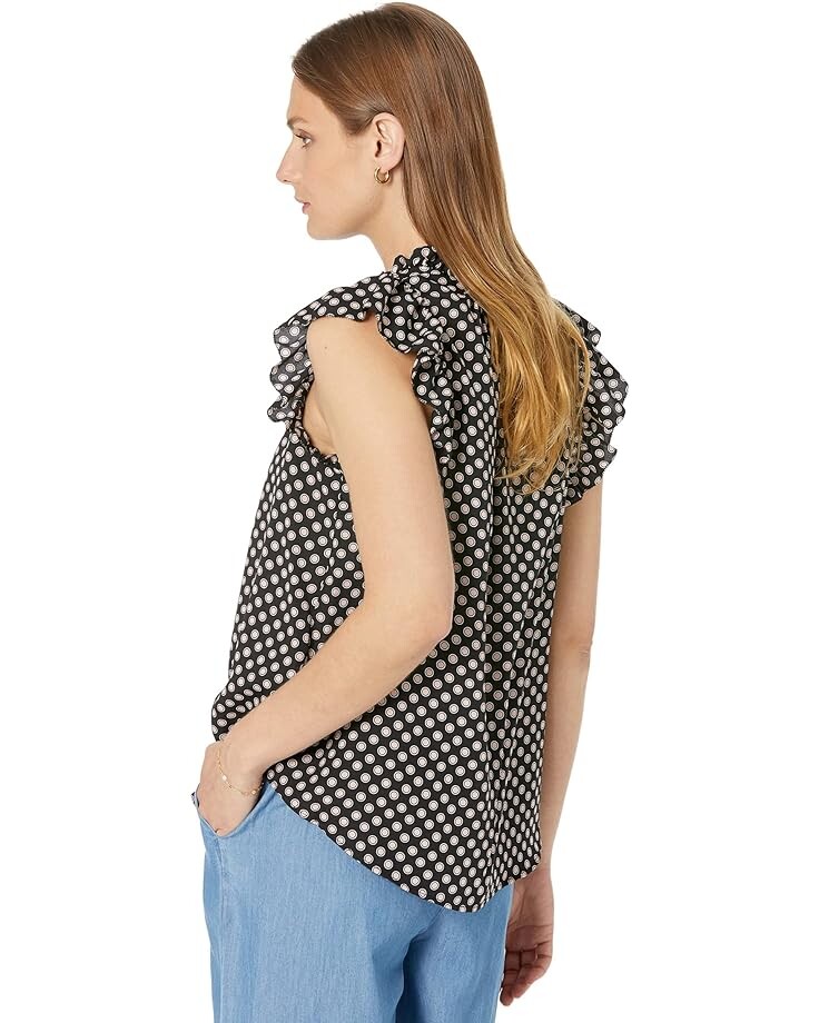 

Топ Michael Kors Dot Ruffle Top, цвет Rosewater