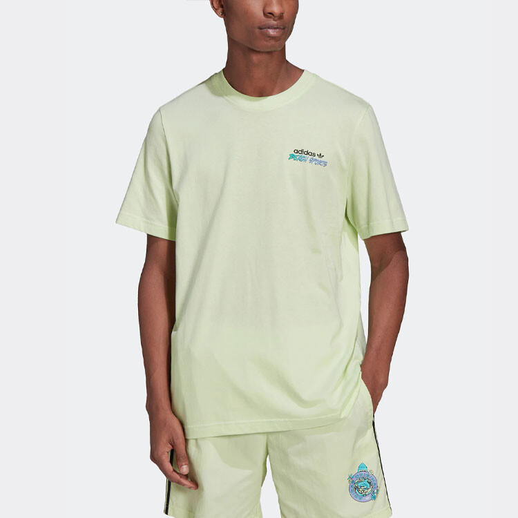 Футболка мужская светло-зеленая Adidas Originals, светло-зеленый — фото 2