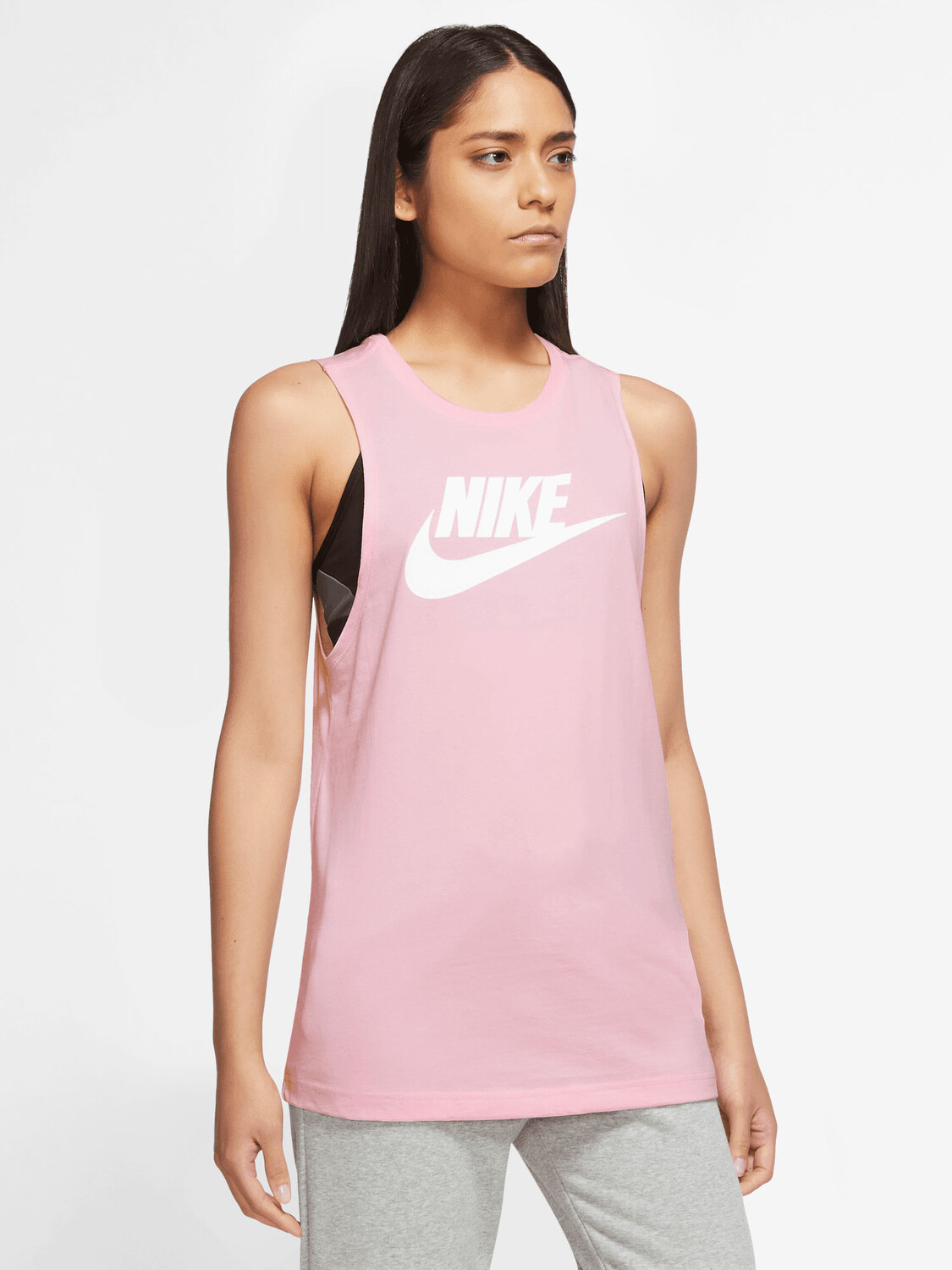 

Майка Nike W NSW MSCL FUTURA NEW, розовый