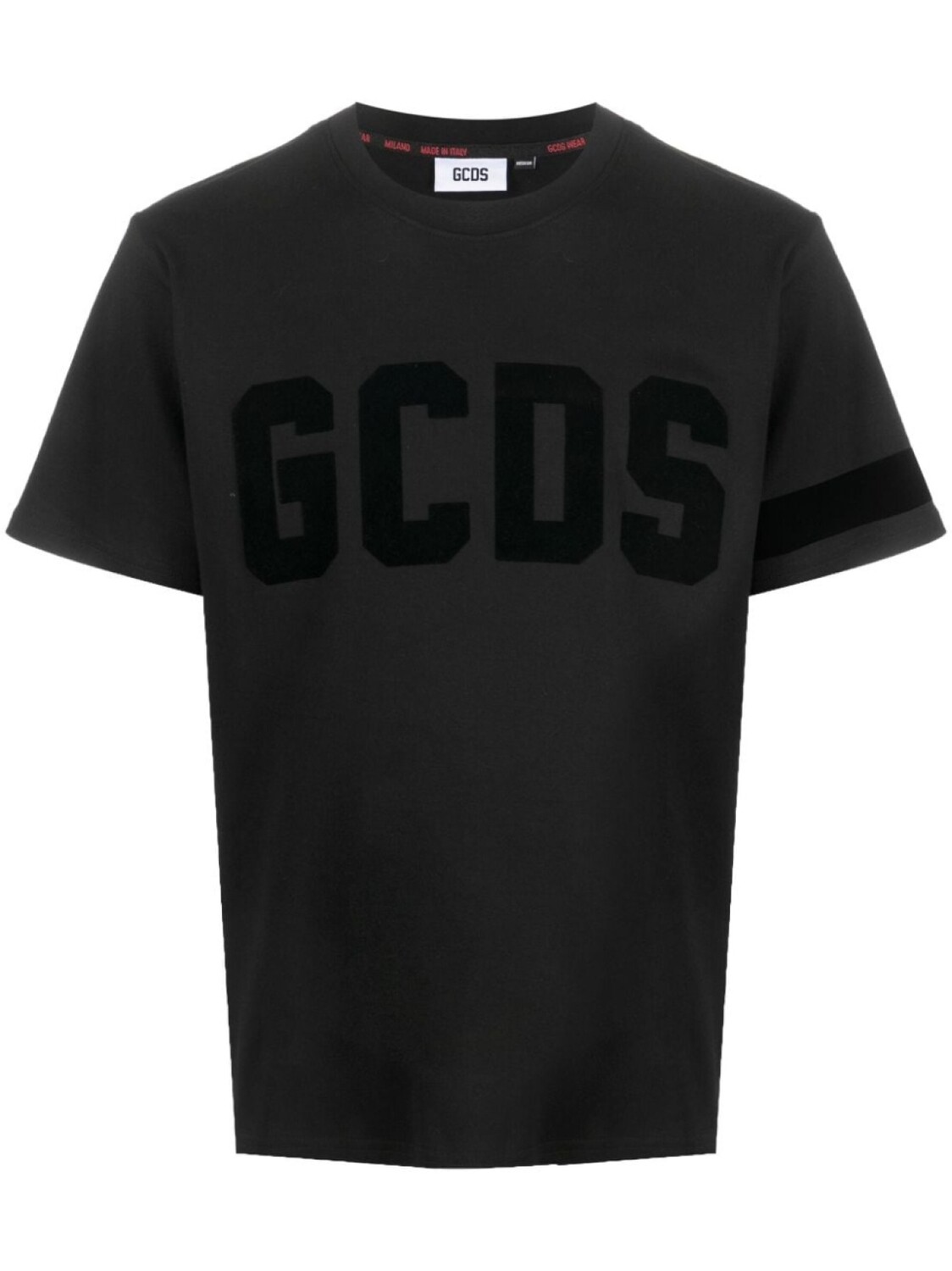 

Gcds футболка с фактурным логотипом, черный