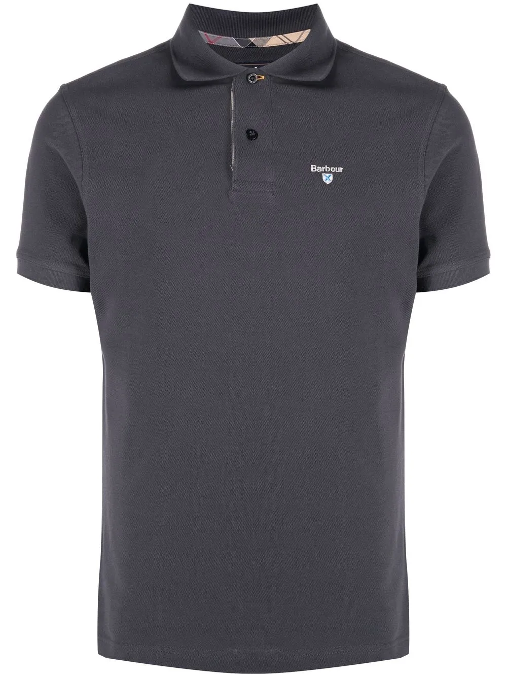 

Рубашка поло с вышитым логотипом Barbour, серый