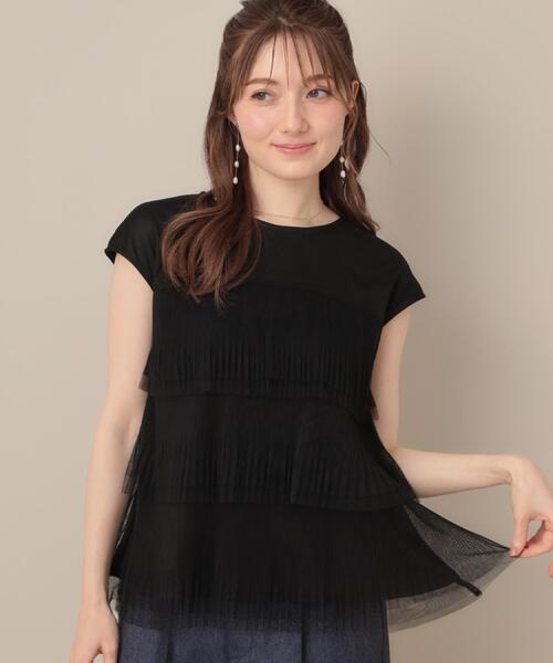 

Couture brooch Тюлевая туника в складку Couture broch, черный