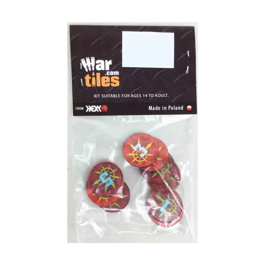 

Набор жетонов командира Kill Teams — Хаос, War Tiles - Markers, Rulers, & Tokens