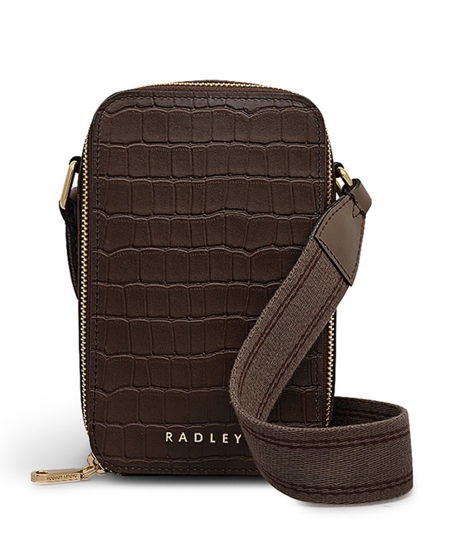 

Сумка-кроссбоди для телефона Alba Place Croc Mini Radley London, Coffee