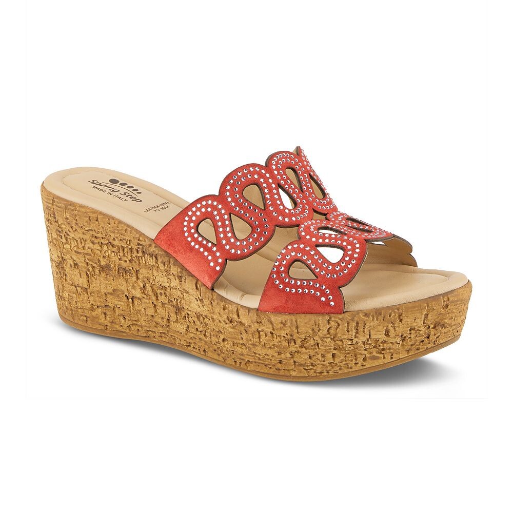 Женские шлепанцы Spring Step Mssteamy, цвет Red Suede