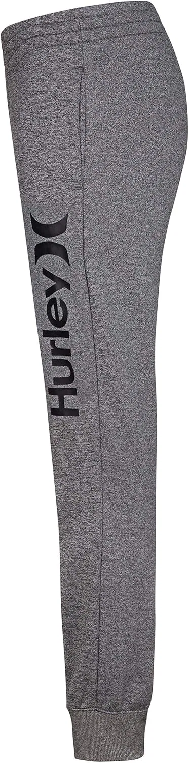 Детские флисовые спортивные штаны Hurley, Dark Grey Heather/Solar — фото 3