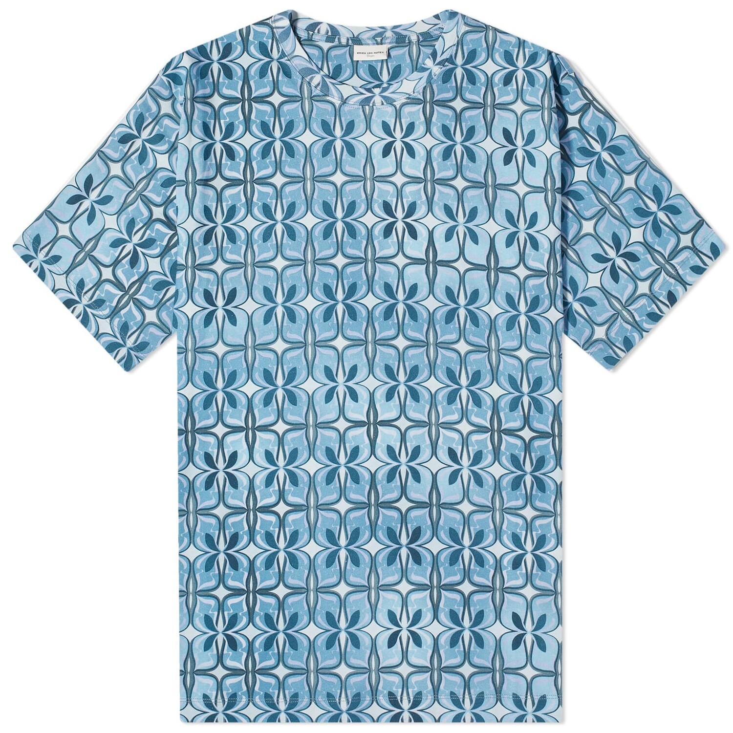 

Футболка Dries Van Noten Hertz Print, синий
