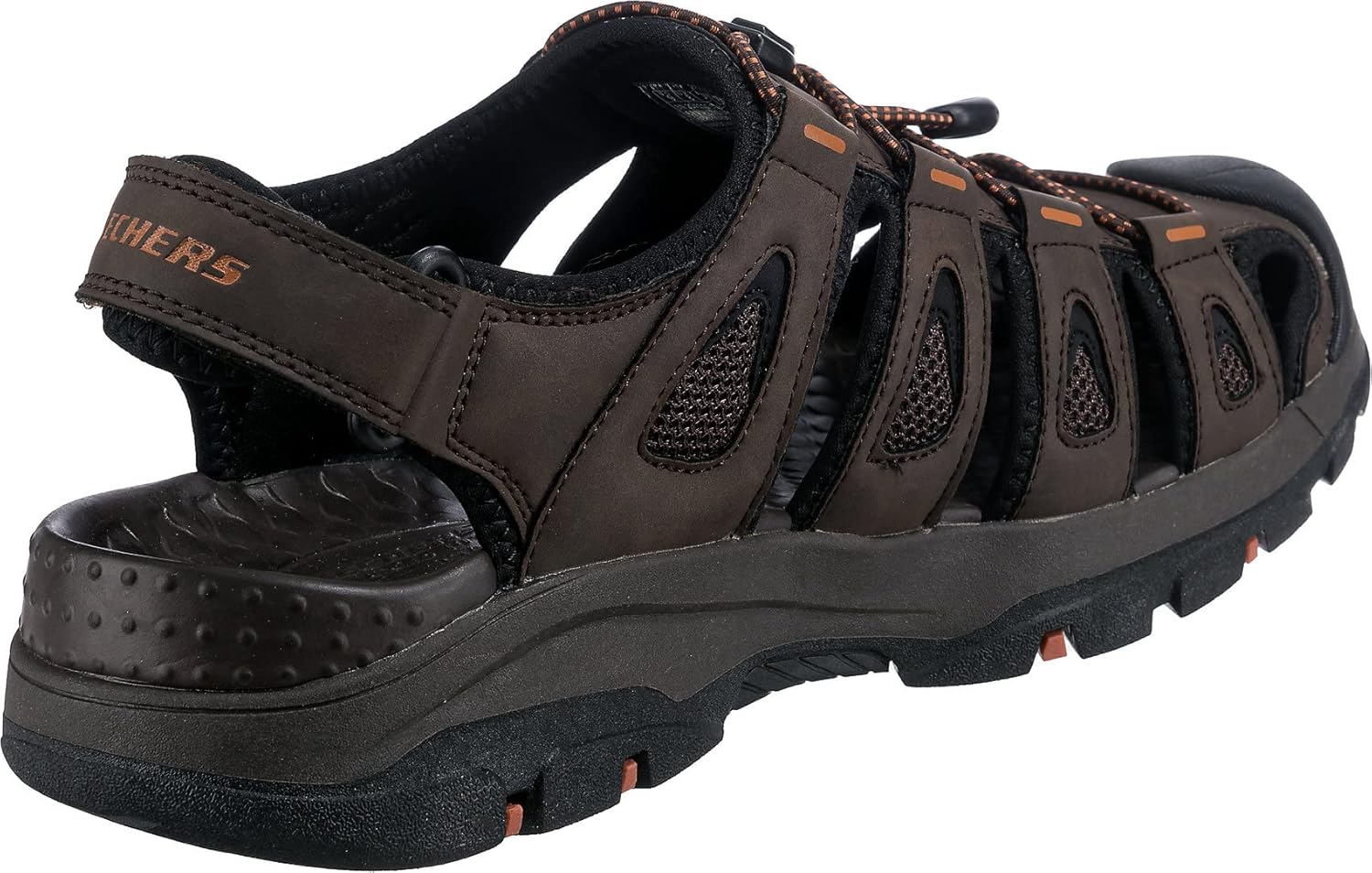 Мужские кроссовки Skechers Tresmen - удобные слипоны из хлопка / Мужские сандалии-слипоны Skechers Tresmen Outseen из холщовой ткани в стиле Fisherman, серый — фото 4