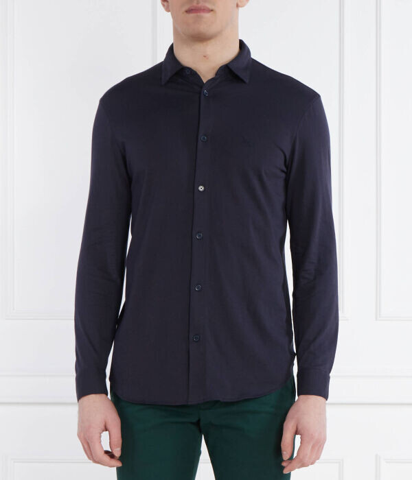 

Рубашка Armani Exchange Regular Fit на пуговицах, синий