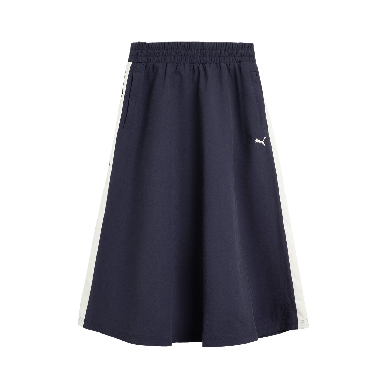 

PUMA Тканая миди-юбка T7 повседневная длинная юбка женская marine blue