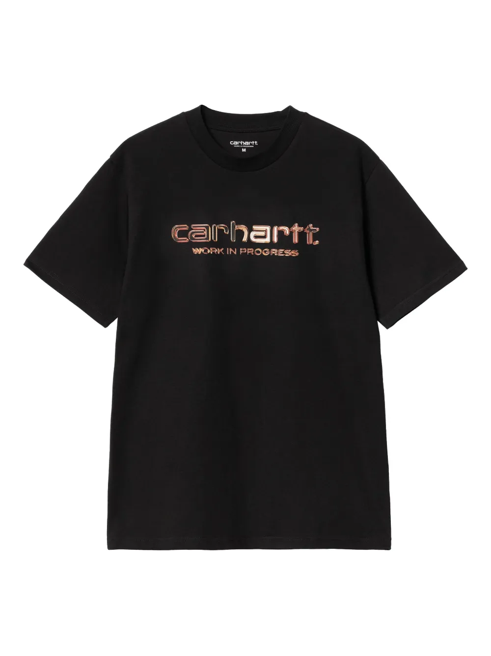 

Футболка с хромированным принтом CARHARTT WIP, черный