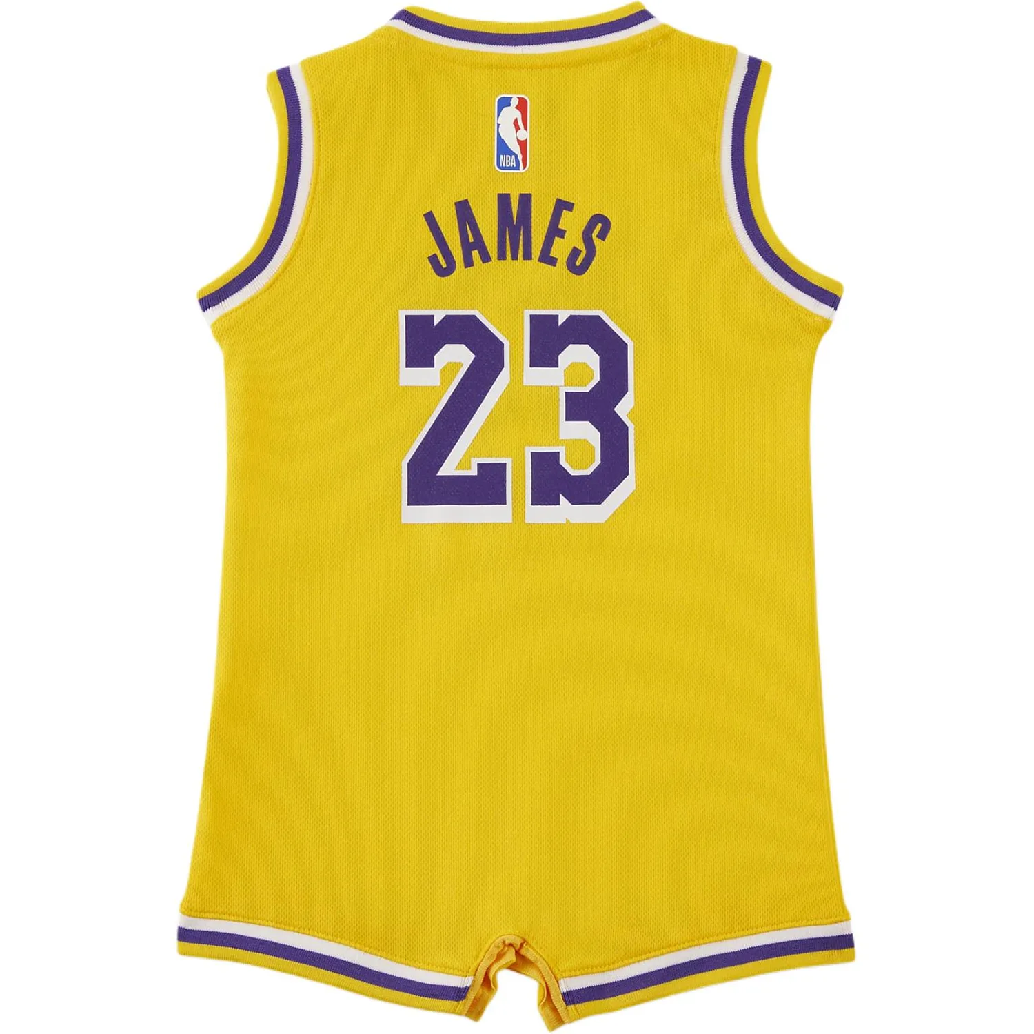 Nike Комбинезон LeBron James Los Angeles Lakers Amarillo Yellow для малышей — фото 3