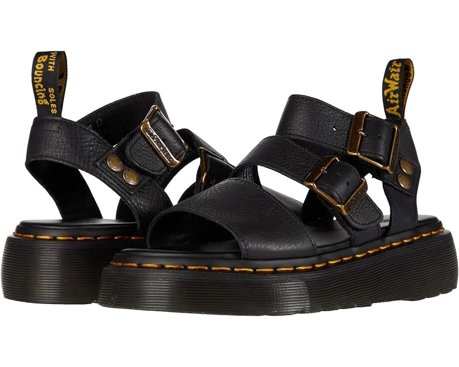 Сандалии Dr. Martens Gryphon Platform Gladiator, черный
