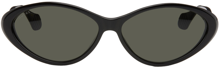 

Черные солнцезащитные очки «кошачий глаз» Gucci, цвет Black