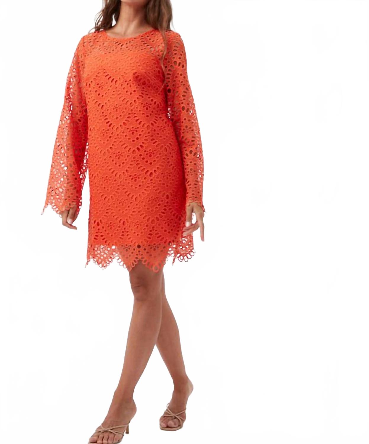 

Арлес мини-платье в мандариновом цвете Trina Turk, Mandarin