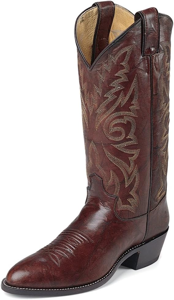 

Мужские ковбойские сапоги Justin Boots Classic Chestnut Marbled Deerlite, темно-коричневый