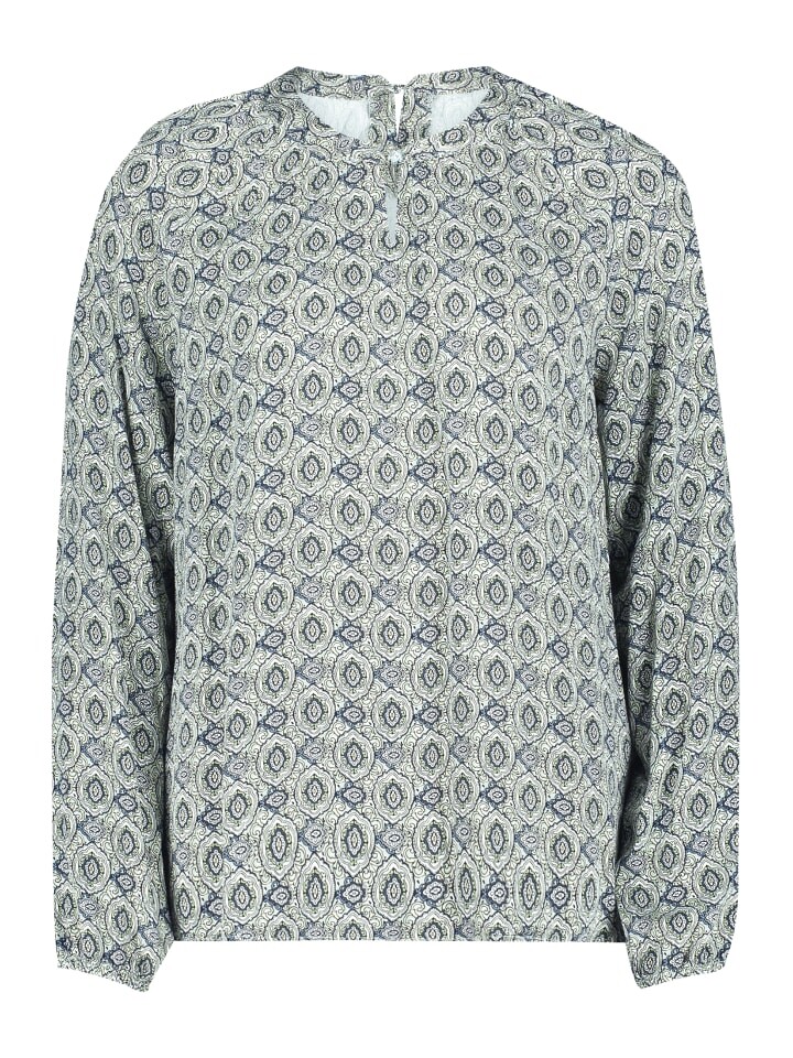 

Блуза CARTOON Casual-Bluse mit Rippbündchen, цвет Cream/Green