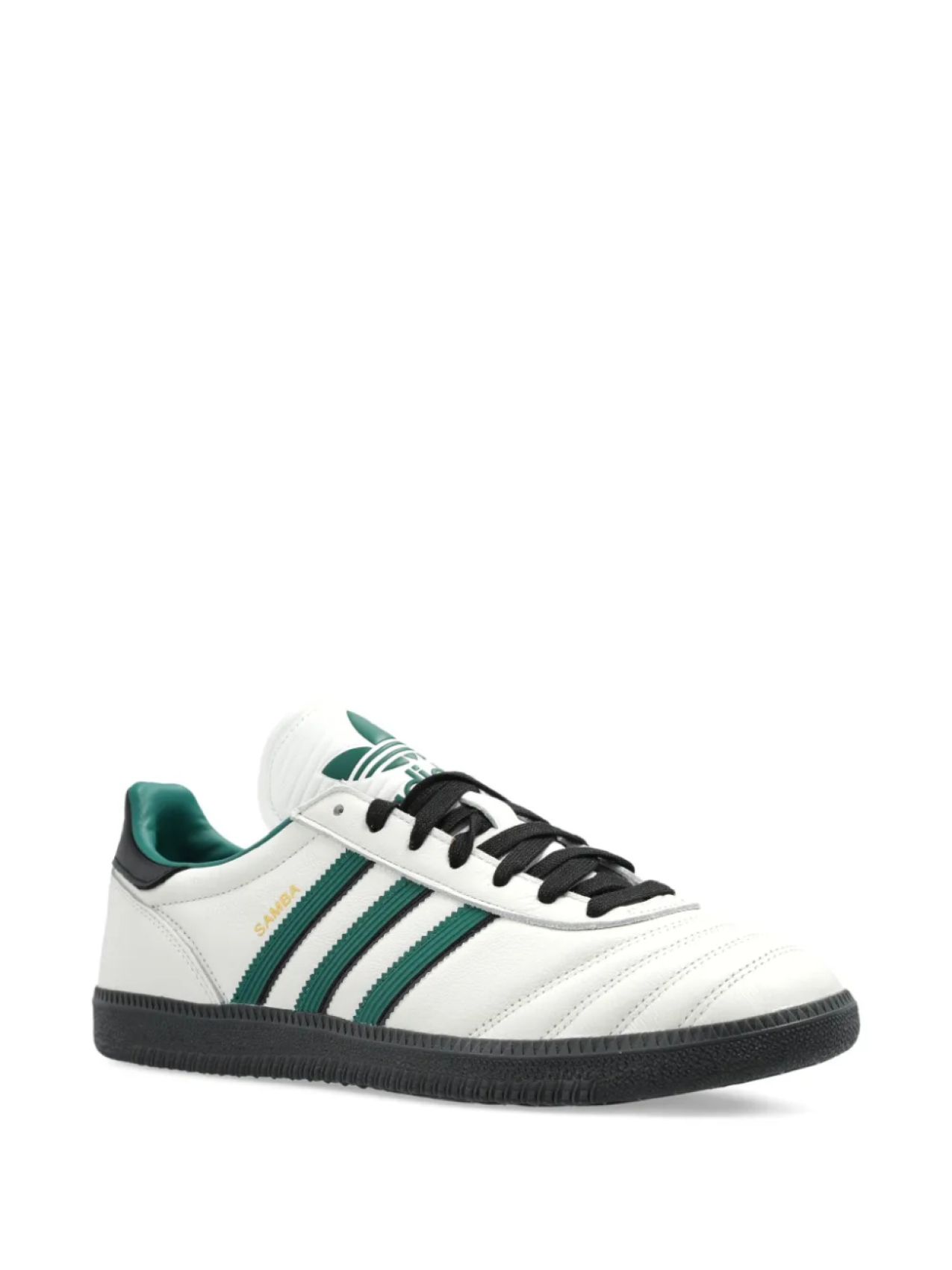 Кроссовки Adidas Samba Classic "Бело-зеленые", белый — фото 2