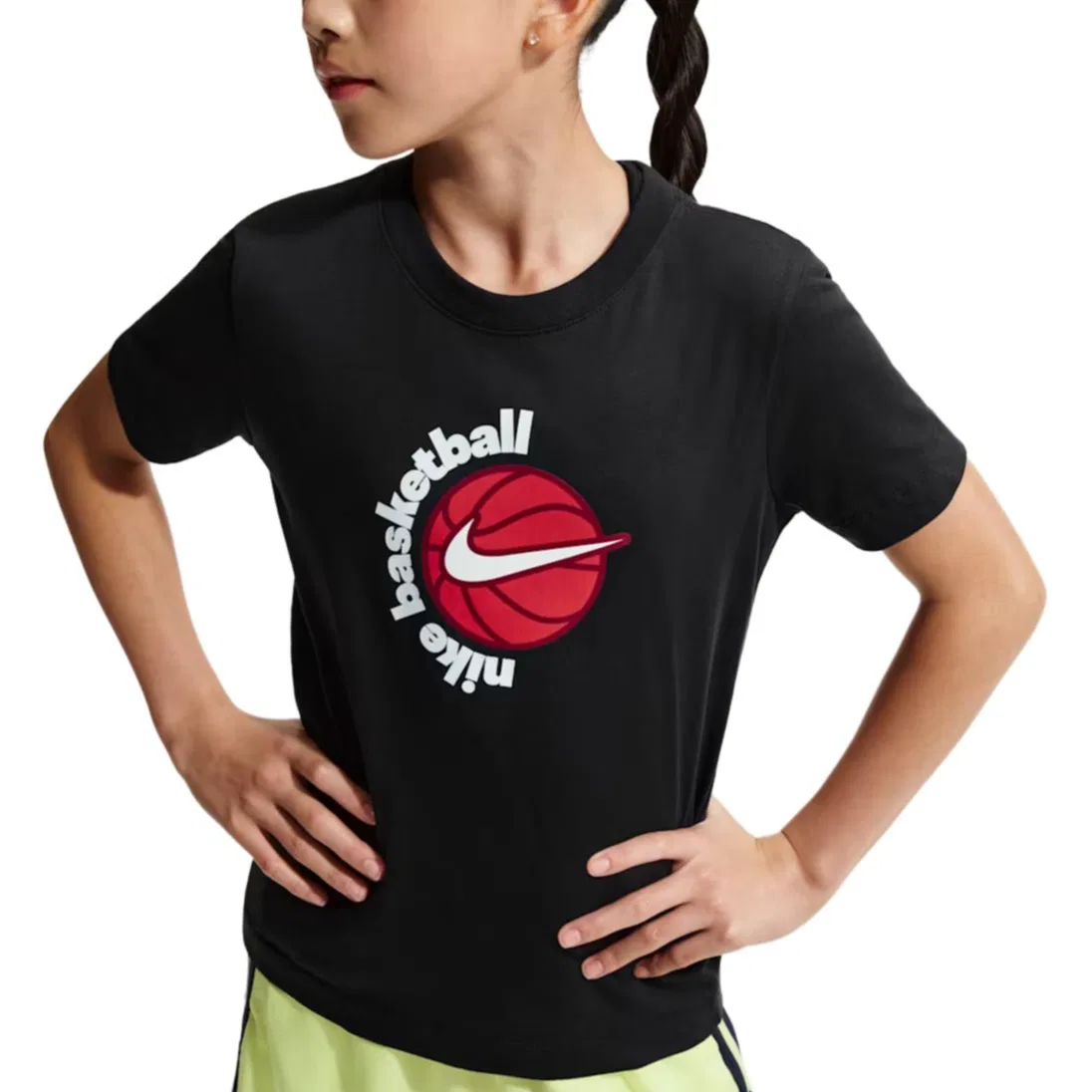 Детская футболка с круглым вырезом Nike, Black