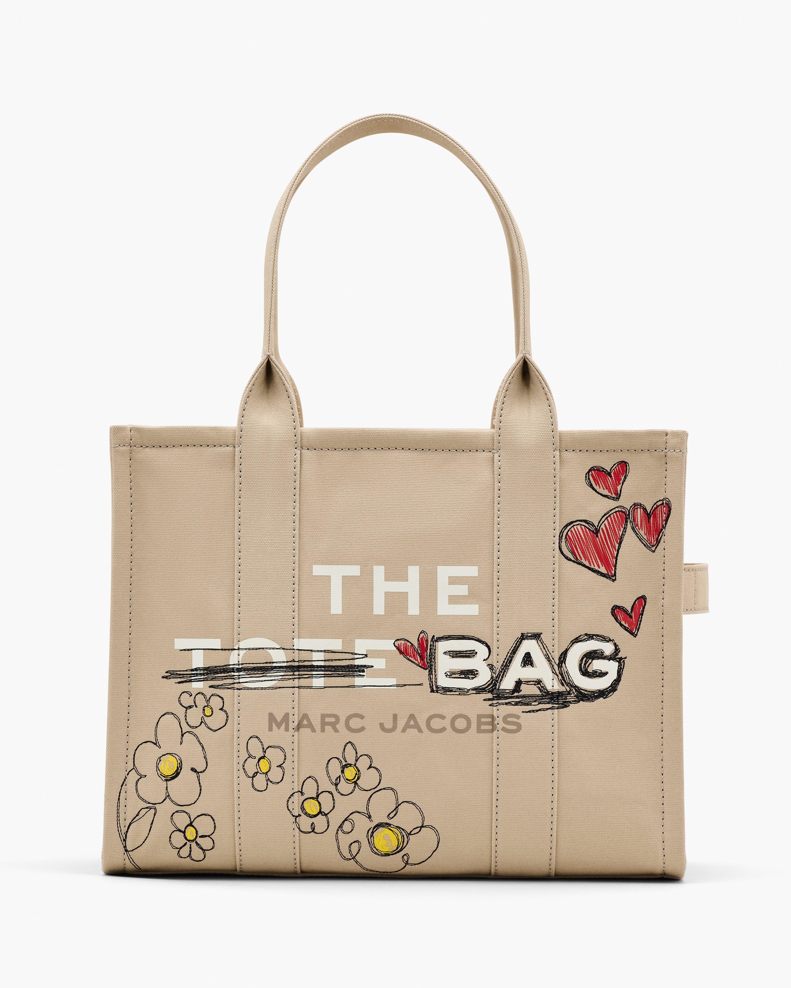 

Большая холщовая сумка Daisy Doodle Marc Jacobs, цвет Beige Multi
