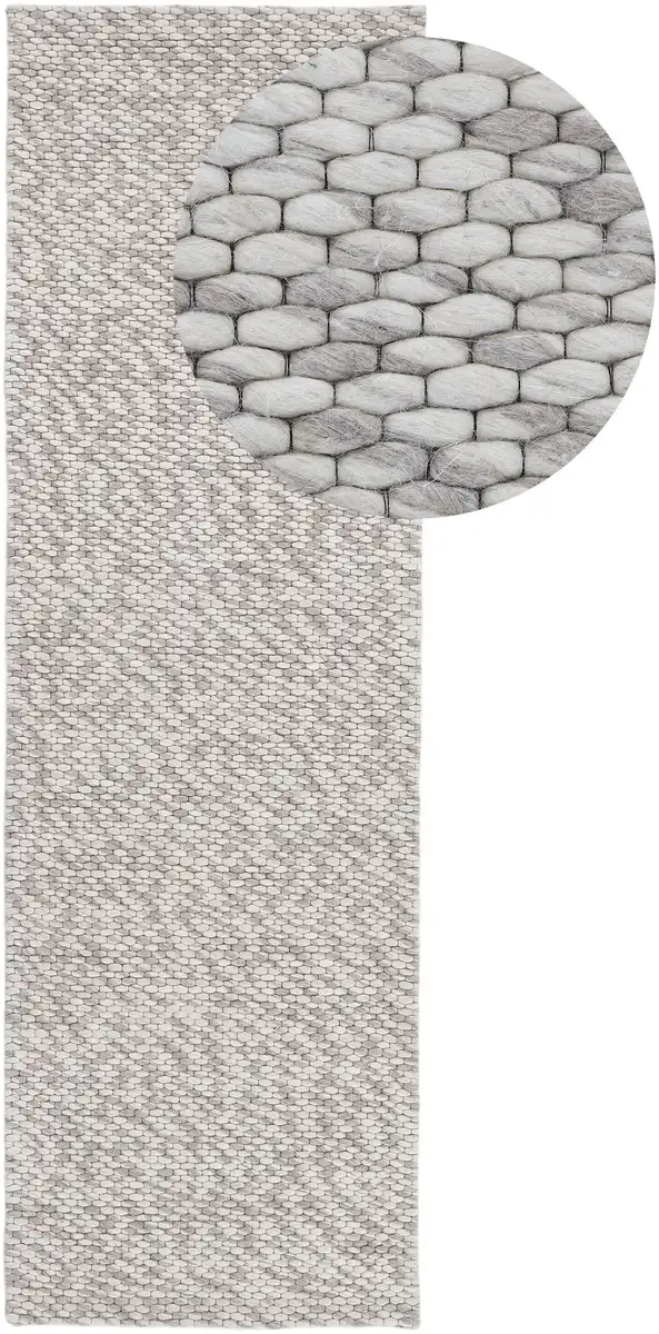 

Ковертонкая дорожка "Sina", прямоугольный ковер ручной работы, чистая шерсть, в крапинку, ручная работа, мягкий и приятный Carpetfine 75х240 см, светло-коричневый