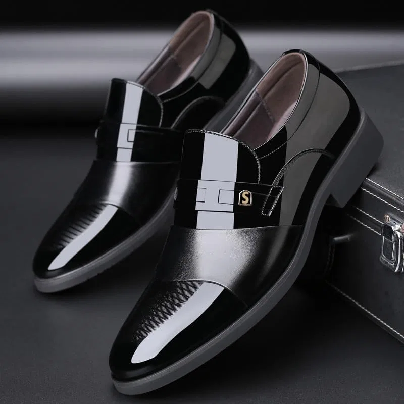 Туфли кожаные мужские Luxury Leather, классические, черные UOPYNE — фото 2