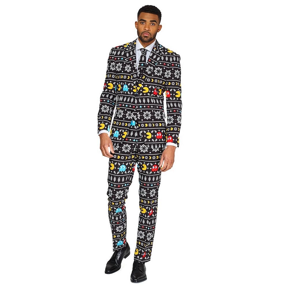 

Мужские костюмы OppoЗимний облегающий костюм Pac-Man OppoSuits, черный