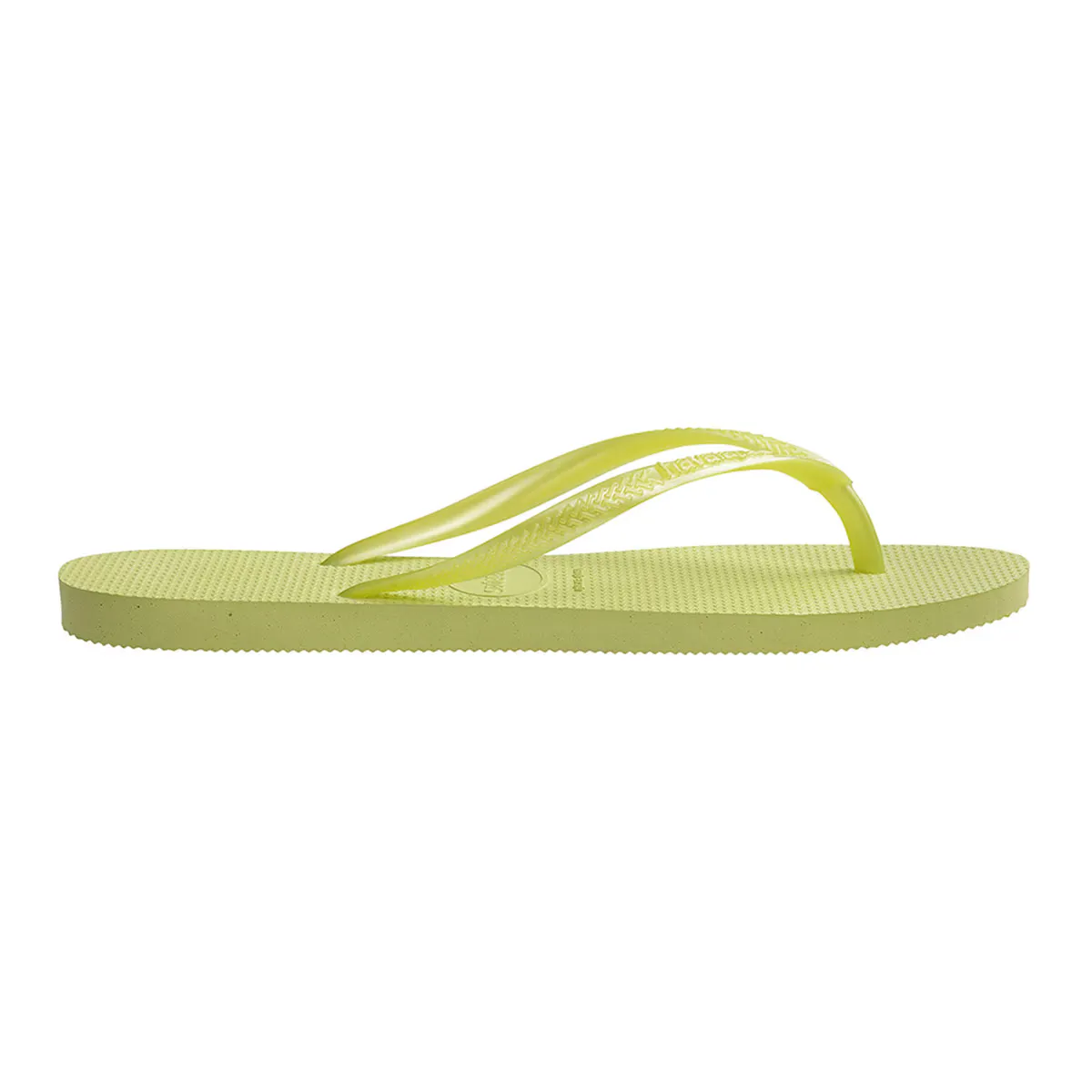 Женские шлепанцы Hav. Тонкий Матча Зеленый 412 Havaianas, лаймово-зеленый — фото 4