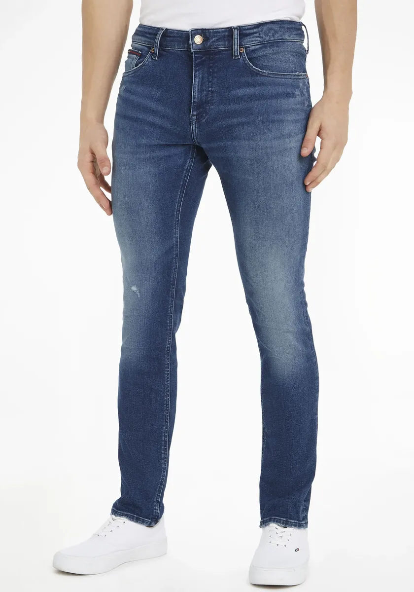 

Джинсы Tommy Jeans с 5 карманами "SCANTON SLIM", цвет Denim Medium 01