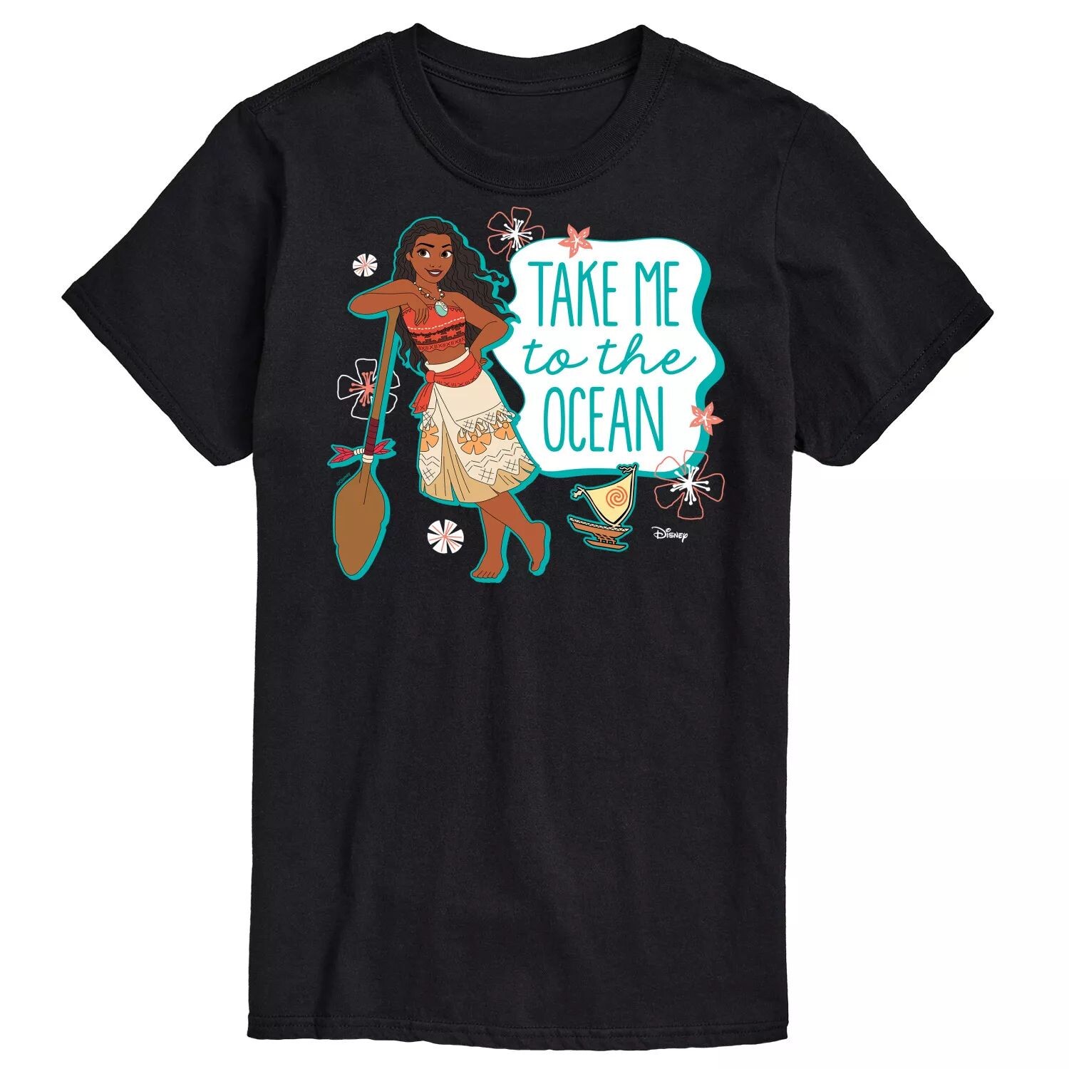 

Футболка Princess Big & Tall Take Me To The Ocean с рисунком Disney, черный