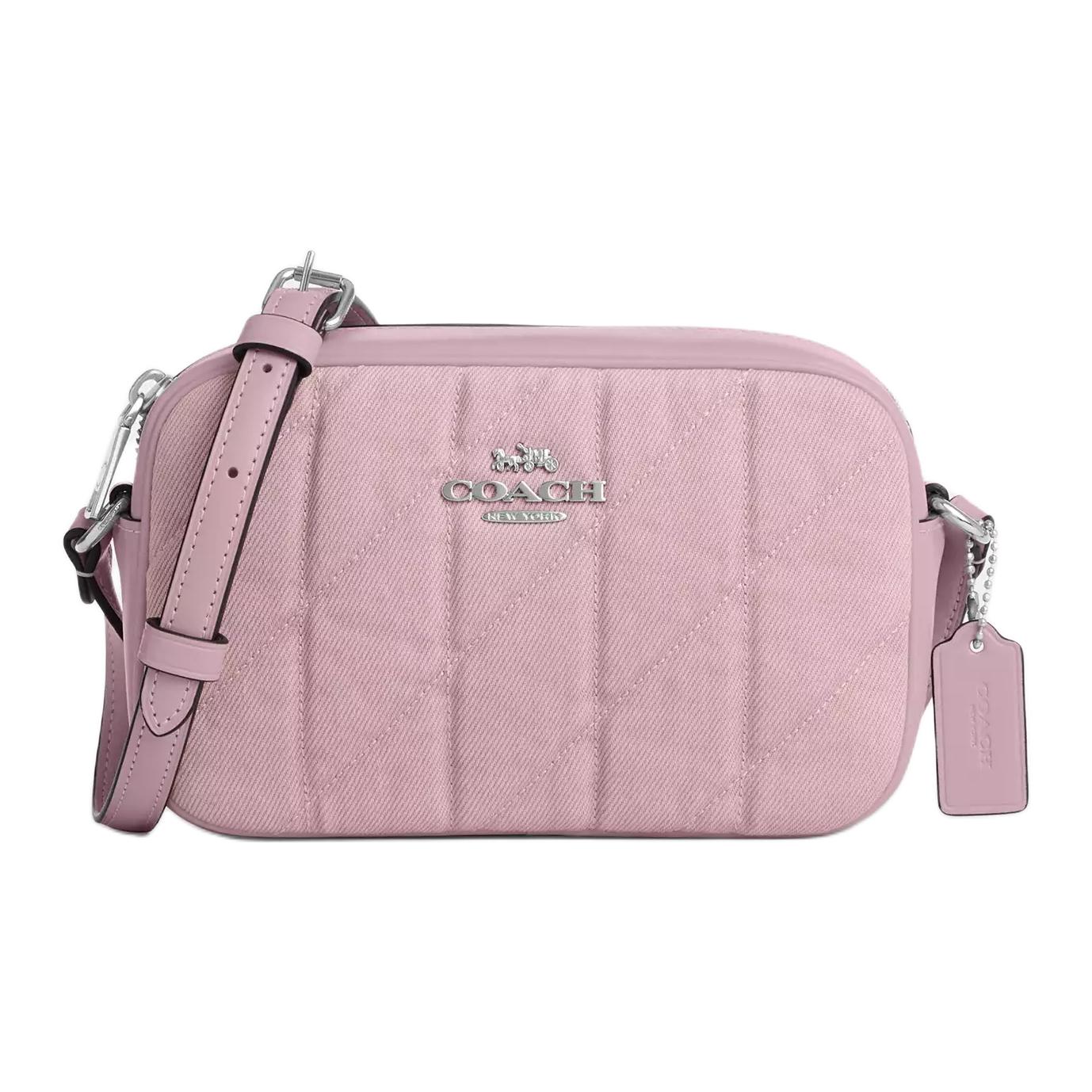 

COACH Джинсовая сумка через плечо миниатюрная женская розовая
