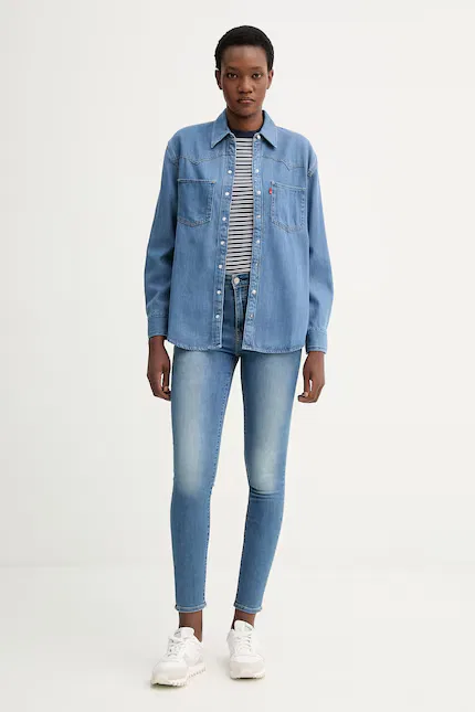 Рубашка джинсовая Teodora Western Levi's, синий — фото 2
