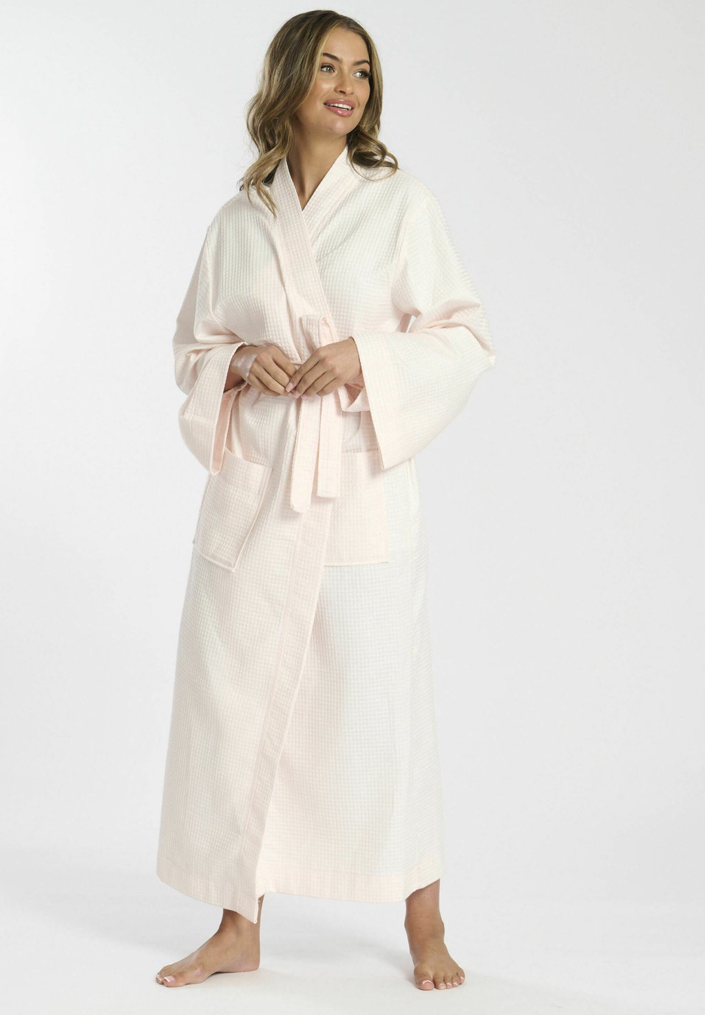 

Халат KIMONO WAFFLE MAXI Loungeable, розовый