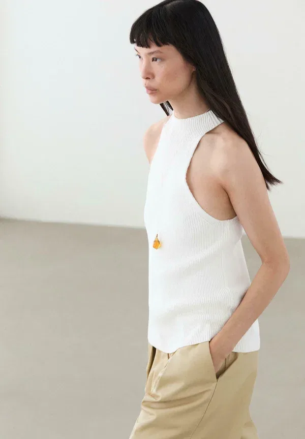 Топ Massimo Dutti, белый — фото 3