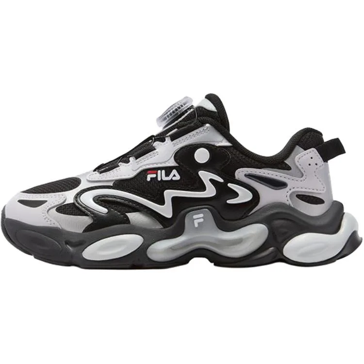 Кроссовки ARTIST 6 AMBER для детей с поддержкой и дышащим верхом FILA KIDS, Black/Rain Mist Gray-BN