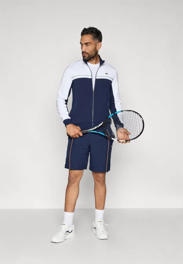 Тренировочная куртка Lacoste Sport Tennis темно-синий/белый — фото 2