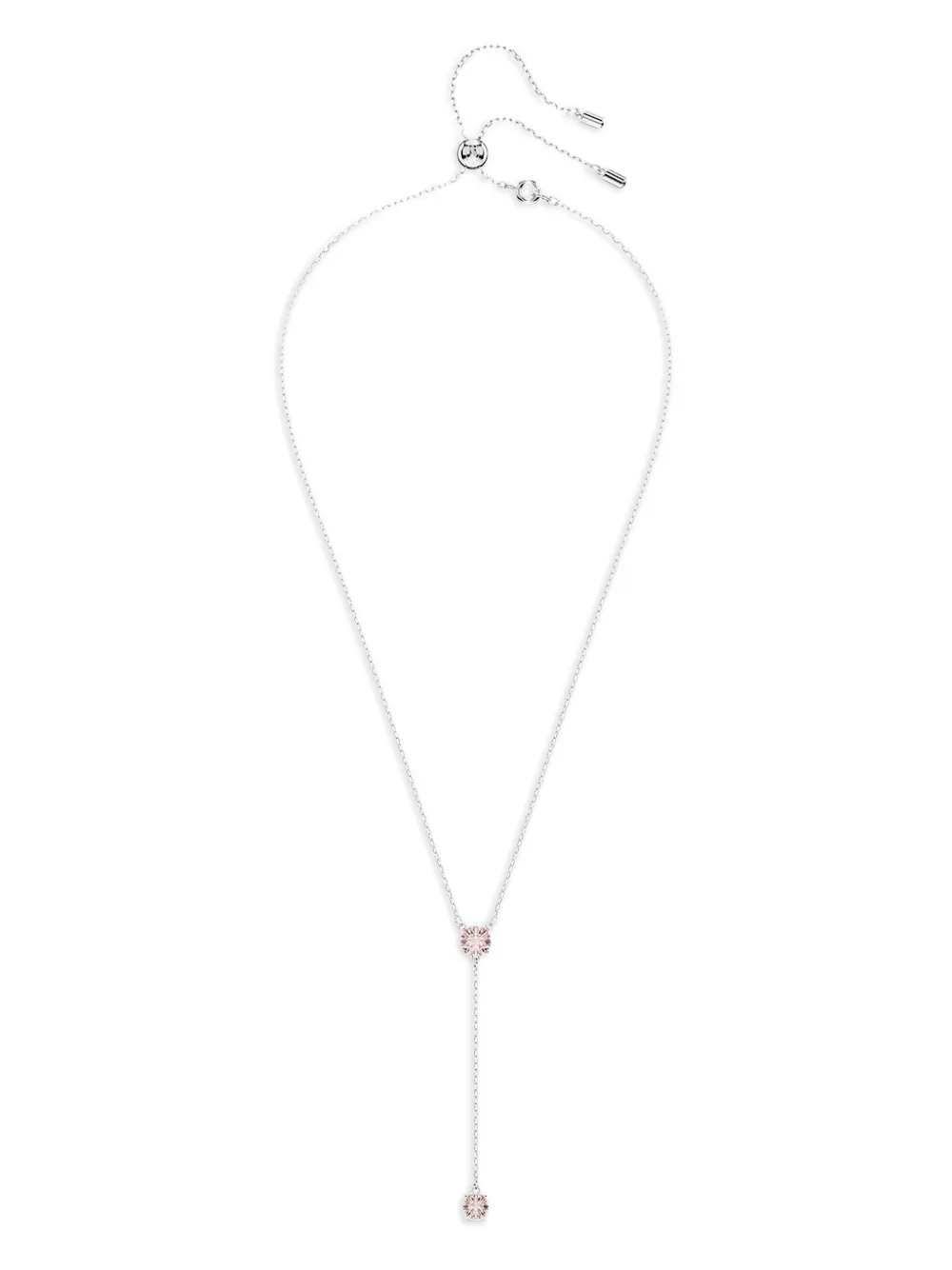 

Колье с кристаллами Swarovski, серебяный